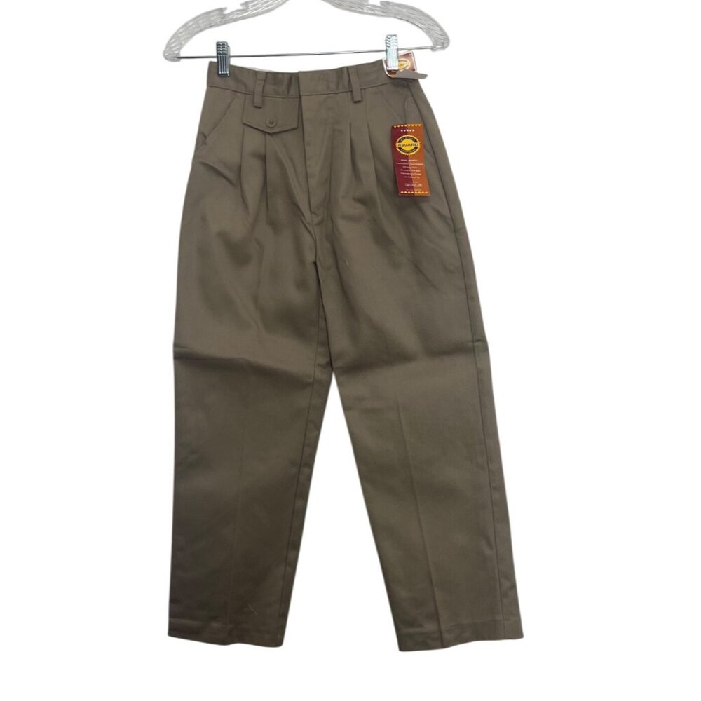 JB World School Uniform Girls Khaki Pants Pleated Size 10 New Durable
